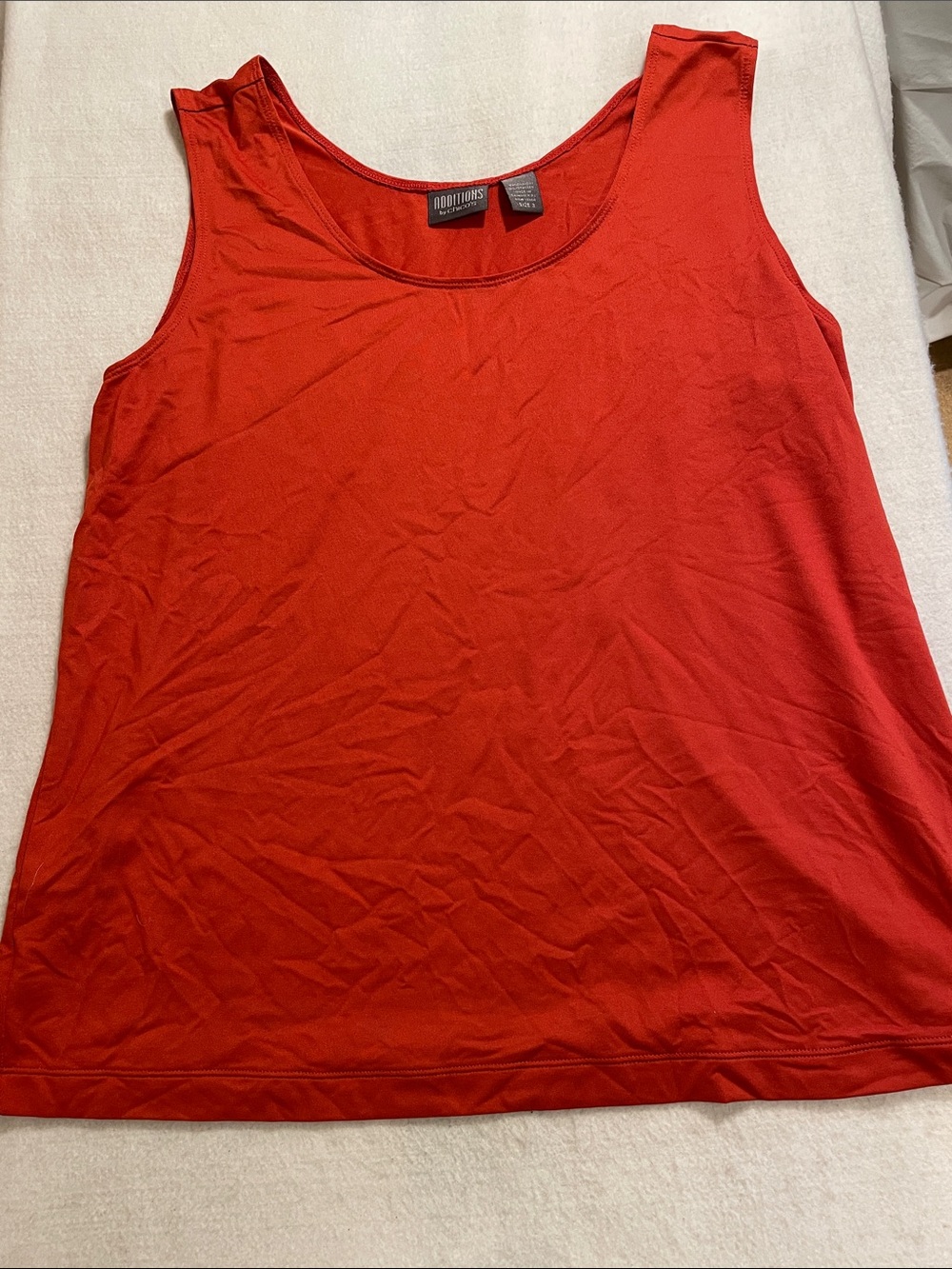 Additions by Chico’s Orange Scoop Neck Tank Top